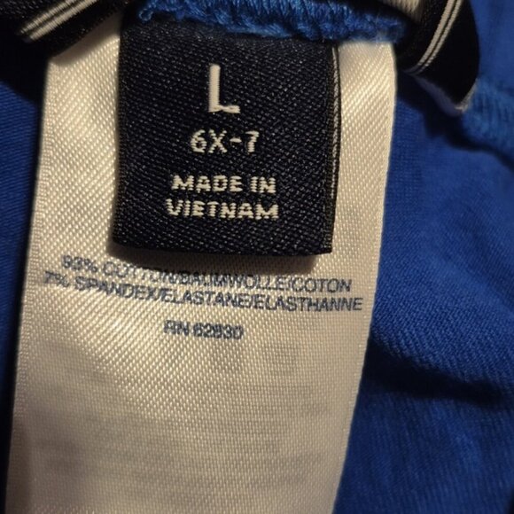 Lands' End girls size Large 6X-7 royal blue leggings vguc - Picture 6 of 6